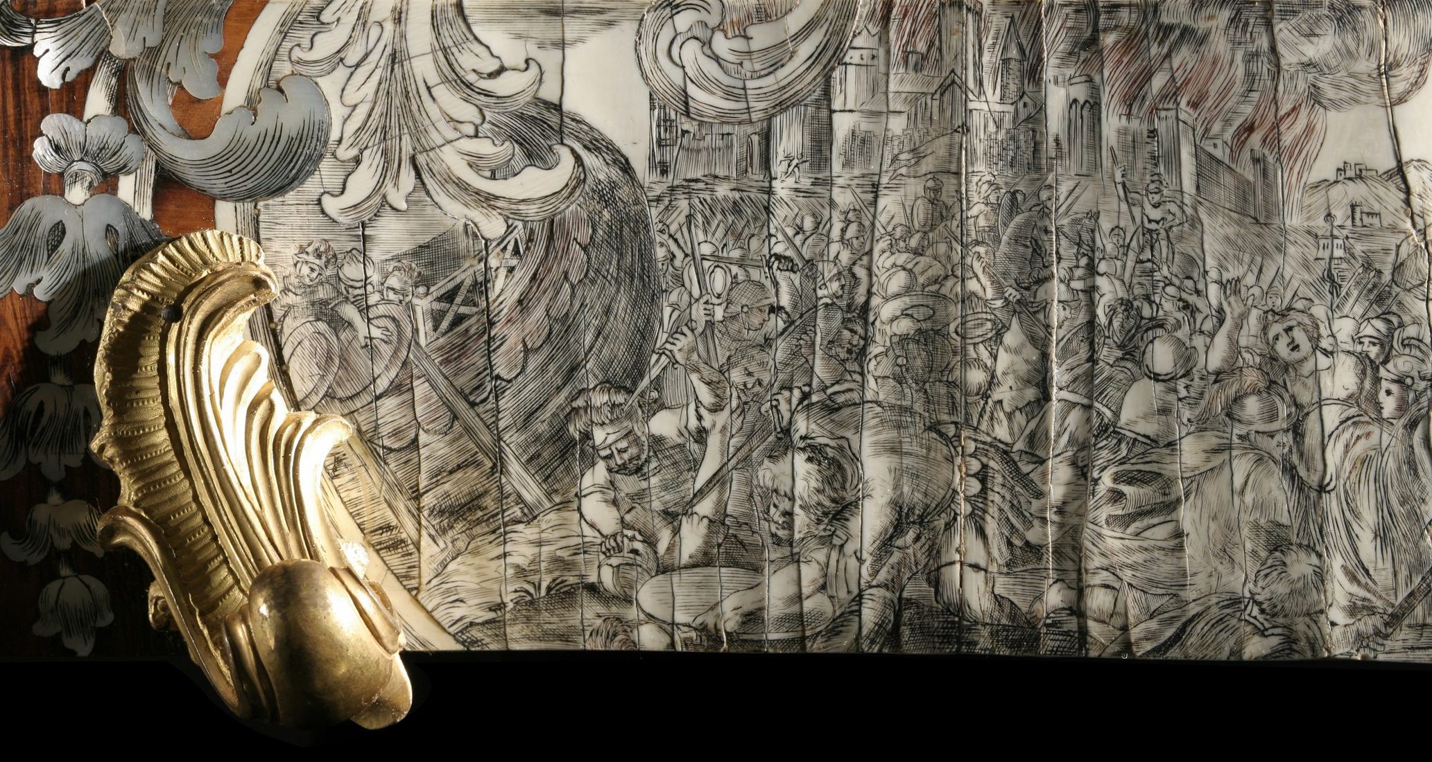 Detail of the Doppiocorpo by Piffetti, Venaria Reale