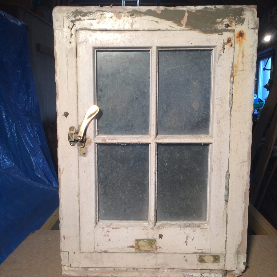 Casement window before treatment